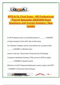 IPPS-A DL Final Exam &ndash; 2025&sol;2026 Q&A on PARs&comma; Duty Status&comma; Payroll&comma; Assignments&comma; and Case Management &ndash; U&period;S&period; Army HR System