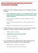 TNCC 9TH ED EXAM 2025&sol;2026 WITH 100&percnt; ACCURATE ANSWERS