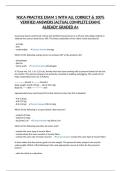NSCA PRACTICE EXAM 1 WITH ALL CORRECT & 100&percnt; VERIFIED ANSWERS&vert;ACTUAL COMPLETE EXAM&vert; ALREADY GRADED A&plus;