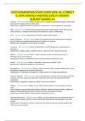 NCCP EXAMINATION STUDY GUIDE WITH ALL CORRECT & 100&percnt; VERIFIED ANSWERS&vert;LATEST VERSION&vert;ALREADY GRADED A&plus;