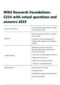 WGU Research Foundations C224 with actual questions and answers 2025&period;