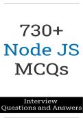 730+ Node JS MCQs (2025) - Interview Prep – pdf