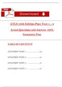 2025 ATLS 10th Edition Post Test 1&ndash;4 &vert; Actual Questions & Verified Answers &vert; Complete Trauma Exam PDF