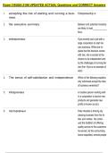 Exam 3 BUSA 2106 UPDATED ACTUAL Questions and CORRECT Answers