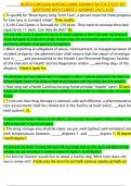 NORTH CAROLINA NURSING HOME ADMINISTRATOR STUDY SET QUESTIONS WITH CORRECT ANSWERS 2025&sol;2026 &vert; Instant Download Pdf