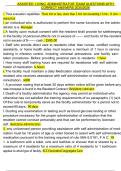 ASSISTED LIVING ADMINISTRATOR EXAM QUESTIONS WITH CORRECT ANSWERS 2025&sol;2026