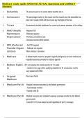 Medicare study guide UPDATED ACTUAL Questions and CORRECT  Answers