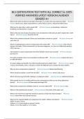 BLS CERTIFICATION TEST WITH ALL CORRECT & 100&percnt; VERIFIED ANSWERS&vert;LATEST VERSION&vert;ALREADY GRADED A&plus;