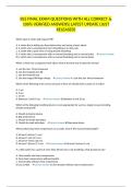 BLS FINAL EXAM QUESTIONS WITH ALL CORRECT & 100&percnt; VERIFIED ANSWERS&vert;LATEST UPDATE &lpar;JUST RELEASED&rpar;