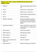 Medicare Study Guide for Anthem UPDATED ACTUAL Questions and  CORRECT Answers