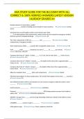 AHA STUDY GUIDE FOR THE BLS EXAM WITH ALL CORRECT & 100&percnt; VERIFIED ANSWERS&vert;LATEST VERSION &vert;ALREADY GRADED A&plus;