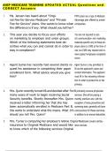 AHIP MEDICARE TRAINING UPDATED ACTUAL Questions and  CORRECT Answers