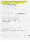 BLS CHALLENGE TEST B WITH ALL CORRECT & 100&percnt; VERIFIED ANSWERS&vert;ACTUAL COMPLETE EXAM&vert;ALREADY GRADED A&plus;