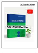Solution Manual for Metal Forming&colon; Mechanics and Metallurgy &lpar;4th Edition&rpar;