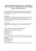 WSI Certification Exam &vert; 2025&sol;2026 &vert; 50 Verified Questions with 100&percnt; Correct Answers &vert; Graded A&plus;