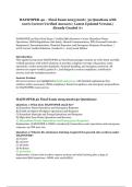 HAZWOPER 40-Hour Final Exam &vert; 2025&sol;2026 &vert; 50 Verified Questions with 100&percnt; Correct Answers &vert; Graded A&plus;