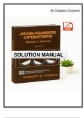 Solution Manual for Mass Transfer Operations &lpar;3rd Edition&rpar; by Robert E&period; Treybal
