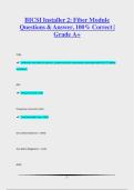BICSI Installer 2&colon; Fiber Module Exam &vert; Verified Questions & Answers &vert; 100&percnt; Correct &vert; Graded A&plus;