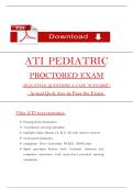 2023 ATI Pediatrics Proctored Exam &ndash; 70 NGN Practice Questions & Rationales &lpar;PDF Download&rpar;
