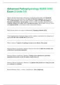 Advanced Pathophysiology NURS 5350 Exam 2 Units 5-8 Questions and Answers Best rated A&plus; Guaranteed Success Latest Update