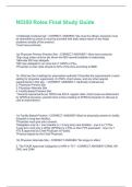 N5350 Roles Final Study Guide  Verified Answers And Questions 2026