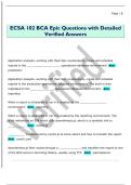 ECSA 102 BCA Epic Questions with Detailed  Verified Answers