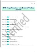 EKG Strips Questions with Detailed Verified  Answers