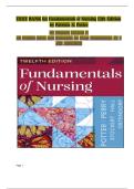 Test Bank for Fundamentals of Nursing 12th Edition &lpar;Elsevier&comma; 2025&rpar; by Potter&comma; Perry and Stockert&comma; Isbn No&semi; 9780443124068&comma; all 50 Chapters Covered&period;