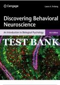Test Bank for Discovering Behavioral Neuroscience&comma; An Introduction to Biological Psychology 5th Edition By Laura Freberg 
