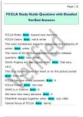 FCCLA Study Guide Questions with Detailed  Verified Answers