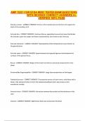 AMP TEST FOR EFDA MOST TESTED EXAM QUESTIONS WITH REVISED CORRECT ANSWERS A&plus; VERIFIED 100&percnt; PASS