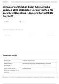 Cintas ssr certification Exam fully solved & updated 2025-2026&lpar;latest version verified for accuracy&rpar; &lpar;Questions &plus; Answers&rpar; Solved 100&percnt; Correct&excl;&excl;