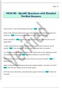HCA 100 - Final exam Questions with  Detailed Verified Answers