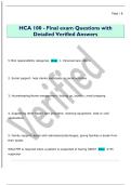 HCA100 - Quiz&num;2 Questions with Detailed  Verified Answers