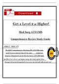 Medical Surgical ATI CMS Comprehensive Review Study Guide 2025&sol;2026