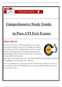 Comprehensive Nursing ATI Exam Study Guide 2025&sol;2026 &ndash; Fundamentals&comma; Med Surg&comma; Pharmacology&comma; Maternity&comma; Pediatrics&comma; Leadership &lpar;PDF Download&rpar;