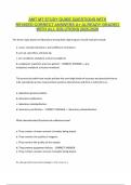 AMT MT STUDY GUIDE QUESTIONS WITH REVISED CORRECT ANSWERS A&plus; ALREADY GRADED WITH ALL SOLUTIONS 2025-2026