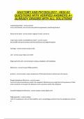 ANATOMY AND PHYSIOLOGY - HESI A2 QUESTIONS WITH VERIFIED ANSWERS A&plus; ALREADY GRADED WITH ALL SOLUTIONSkk