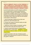 HESI RN COMMUNITY HEALTH LATEST VERSIONS 1&comma;2  AND 3 COMPLETE ALL QUESTIONS AND CORRECT  DETAILED ANSWERS WITH RATIONALES&excl;&excl; &lpar;VERIFIED  ANSWERS&rpar; &vert;ALREADY GRADED A&plus;&vert;&vert;NEWEST EXAM&excl;&excl;&excl; 