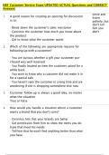 NRF Customer Service Exam UPDATED ACTUAL Questions and CORRECT  Answers