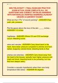 68W FIELDCRAFT 1 FINAL EXAM AND PRACTICE  EXAM ACTUAL EXAM COMPLETE ALL 100  QUESTIONS AND CORRECT DETAILED ANSWERS  WITH RATIONALES &lpar;VERIFIED ANSWERS&rpar; &vert;ALREADY  GRADED A&plus;&vert;&vert;NEWEST EXAM&excl;&excl;&excl; 