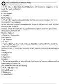 PHARMACOGNOSY (PACOP Pink) Exam Questions and Answers 100% Pass | Verified and Updated 