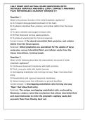 CALP EXAM 2025 ACTUAL EXAM QUESTIONS WITH DETAILED VERIFIED ANSWERS &lpar;100&percnt; CORRECT ANSWERS PLUS RATIONALES&rpar; &sol;ALREADY GRADED A&plus;