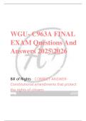 WGU C963A Final Exam &vert; Questions and Verified Answers &vert; 2025&ndash;2026 Complete Update