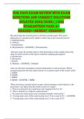 NUR 3405 Exam Review with Exam Questions and Correct Solutions Updated 2025&sol;2026&vert;&vert;100&percnt; Guaranteed Pass A&plus; GRADED<<NEWEST VERSION>>