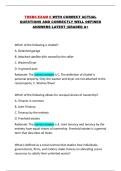 TREBS EXAM 6 WITH CORRECT ACTUAL QUESTIONS AND CORRECTLY WELL DEFINED ANSWERS LATEST &vert;GRADED A&plus;