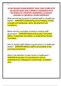 ACHE BOARD EXAM NEWEST 2025&sol; 2026 COMPLETE  160 QUESTIONS AND CORRECT ANSWERS WITH  RATIONALES &lpar;VERIFIED ANSWERS&rpar; &vert;ALREADY  GRADED A&plus;&vert;&vert;NEWEST EXAM VERSION&excl;&excl;&excl; 