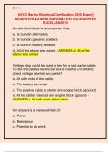 ABYC Marine Electrical Certification 2025 Exam&vert;&vert;  NEWEST EXAM WITH RATIONALES&vert;&vert; GUARANTEED  EXCELLENCE&excl;&excl;&excl;