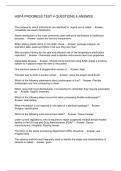  HSPA PROGRESS TEST 4 QUESTIONS & ANSWES