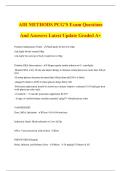 AIR METHODS PCG&rsquo;S Exam Questions And Answers Latest Update Graded A&plus;